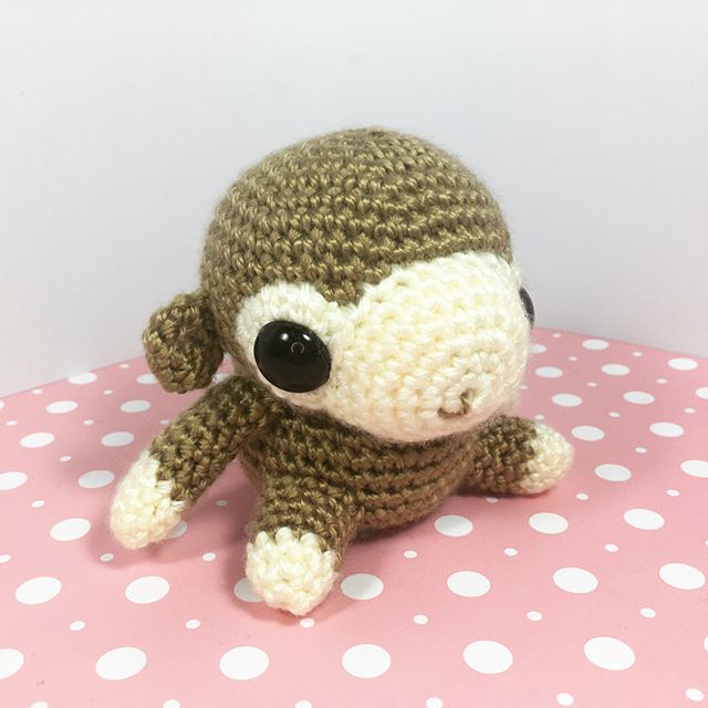 Got a custom order for a monkey on etsy!  I'm really happy with how this turned out.  The pattern will be posted on studiocrafti.com next week! #amigurumi #craft #crochet #kawaii #cute #monkey #chimp #diy #handmade #handcrafted #pattern #crochetpattern #studiocrafti